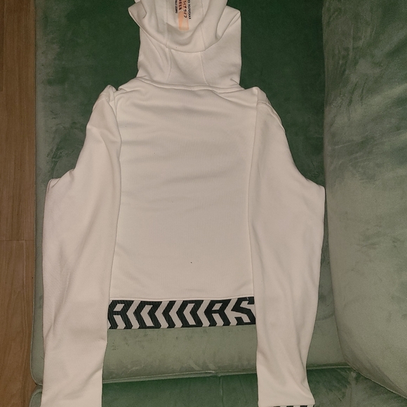 adidas Women's Gbl Crop Hooded Sweatshirt - Picture 5 of 5